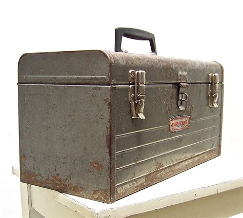 vintage craftsman metal tool box|old craftsman tool chest.